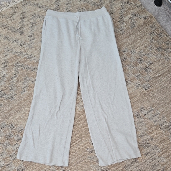 aerie Pants - Light Beige Wide-Leg Pants